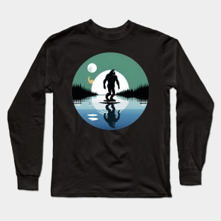 Bigfoot Moon Long Sleeve T-Shirt